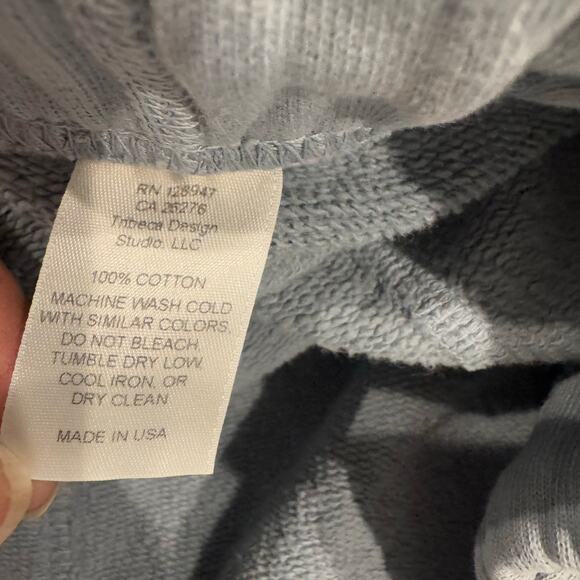 Nili Lotan SF Drop Crotch Sweatpants Wide Leg Elastic Waist Gray Size M NWOT - Picture 10 of 12